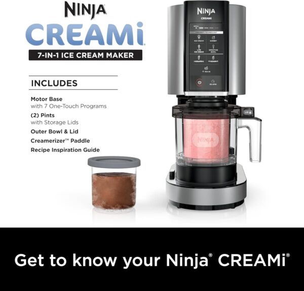 Ninja NC301 CREAMi Ice Cream Maker  Silver - Image 2
