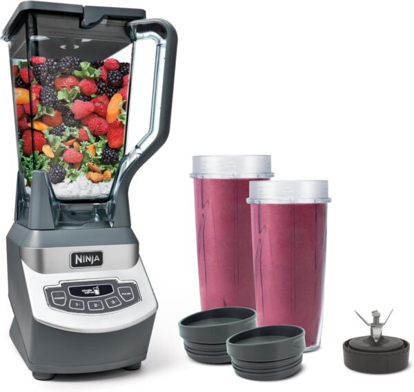 Ninja BL660 Professional Compact Smoothie & Food Processing Blender Gray