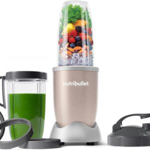 nutribullet Pro 900 Watt Personal Blender - 13-Piece High-Speed Blender/Mixer System, Champagne