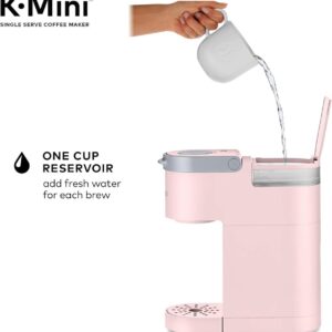 Keurig K-Mini Single Serve K-Cup Pod Coffee Maker, 6 to 12oz Brew size, with Cord Storage, Perfect for Small Spaces, Dusty Rose
